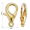 Zinc Alloy Jewelry Findings Golden Lobster Claw Clasps X-E105-G-4