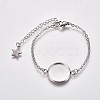 304 Stainless Steel Bracelet Making STAS-WH0014-23P-1