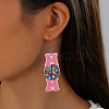 Mother's Day Wood Dangle Earrings FS-WG7FF6E-06-2