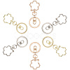18Pcs 3 Colors Alloy Keychain Clasps KEYC-SC0001-73-6