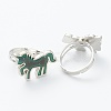 Adjustable Iron Finger Rings RJEW-B032-16P-2