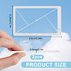 2Pcs Golden Ratio Plastic Fibonacci Composition View Finder AJEW-DR0001-85B-2