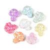 UV Plating Luminous Opaque Acrylic Beads TACR-T017-93M-1