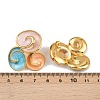 304 Stainless Steel Enamel Spiral Stud Earrings for Women EJEW-A138-03G-5