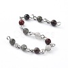 Handmade Gemstone Beaded Chains AJEW-JB00512-2