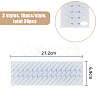 SUPERFINDINGS 30Pcs 3 Style 30 Position Paper Embroidery Floss Organizer Cross Stitch Plate FIND-FH0006-40-2