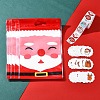Christmas Theme Rectangle Plastic Zip Top Candy Storage Bags OPP-FS0001-11-7