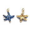 Brass Enamel Pendants KK-O140-07G-2