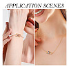 40Pcs 10 Styles Alloy Rhinestone Connector Charms FIND-TA0002-01-8