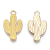 Light Gold Plated Alloy Pendants LS-ENAM-T009-12C-1
