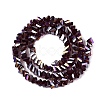 Electroplate Transparent Glass Beads Strands EGLA-Q139-01A-A28-2