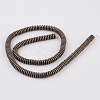 Electroplate Non-magnetic Synthetic Hematite Beads Strands X-G-L436-04B-2