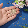 15Pcs 3 Colors Brass Pave Cubic Zirconia Connector Charms KK-CA0003-86-3