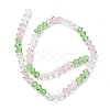 Transparent Gradient Color Glass Beads Strands GLAA-F131-01B-06-4