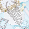 Fingerinspire 1Pc Iron Rhinestone Tennis Chains Bib Necklace NJEW-FG0001-11B-3