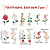 Alloy Enamel Pendants PALLOY-SC0002-76-2