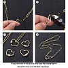 Soldered Brass Paperclip Chains CHC-G005-12G-9