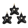 Natural Obsidian Pendants G-H353-01G-03-1