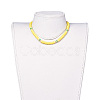 Handmade Polymer Clay Heishi Beads Choker Necklaces NJEW-JN02446-04-4