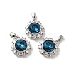 Brass Micro Pave Cubic Zirconia Pendants KK-M243-03P-1