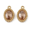 Ion Plating(IP) 304 Stainless Steel Micro Pave Cubic Zirconia Charms STAS-K256-19G-02-1