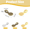 200Pcs Tibetan Style Alloy Glue On Flat Pad Pendant Bails TIBEP-FS0001-50-3