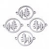 Tarnish Resistant Christmas 201 Stainless Steel Links Connectors STAS-N091-119-1