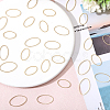 60Pcs 3 Styles Brass Linking Rings KK-GL0001-03-4