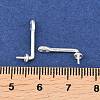 Brass Stud Earring Findings KK-C163-04S-3