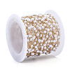 ABS Plastic Pearl Round Beaded Chains CHS-N003-16-2