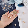 Beebeecraft 14Pcs Natural Cultured Freshwater Pearl Round Charms FIND-BBC0001-51-3