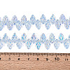Electroplate Transparent Glass Beads Strands EGLA-N056-03A-09-4