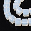 Imitation Jade Glass Beads Strands GLAA-R041-8x8mm-B02-3