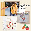 Gorgecraft 28Pcs 2 Style Tomato & Carrot Non Woven Fabric Embroidery Iron on Applique Patch PATC-GF0001-12-5