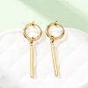 201 Stainless Steel Hoop Dangle Earrings for Women SA-CBA8B85-16G-2