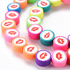 Handmade Polymer Clay Beads Strands CLAY-N008-015-3