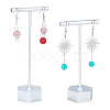 2Sets 2 Style T Shape Iron Earring Displays EDIS-PH0001-09-1