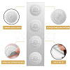 Round Silver Foil Embossed Picture Stickers DIY-WH0503-002-3