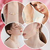 Brass Clear Cubic Zirconia Connector Charms KK-BBC0002-18-6