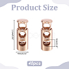 Alloy Cord Locks FIND-WH0367-98G-2