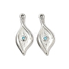 304 Stainless Steel Rhinestone Pendants STAS-L308-10P-1
