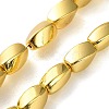 Electroplated Synthetic Non-magnetic Hematite Beads Strands G-P545-G03-8x12mm-2