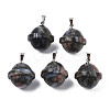 Natural Glaucophane Pendants PORC-T132-053A-1