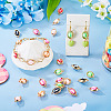 20Pcs Polymer Clay Ball & CCB Oval Frame Links Connector Charms CLAY-TADJ0001-03-6