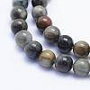 Natura Hawk's Eye Beads Strands G-D0001-22C-6mm-2