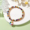 Glass Seed Double Layer Multi-strand Bracelets BJEW-MZ00055-02-2