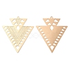 Long-Lasting Plated Brass Filigree Pendants KK-K336-37KCG-1