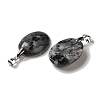 Natural Larvikite Pendants G-Z055-03P-14-2