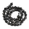 Natural Larvikite Beads Strands G-Z119-A32-02-4