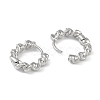 Brass Hoop Earrings EJEW-L292-001P-2